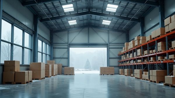 Chauffer un entrepot de 5 000 m2 en plein hiver : les solutions reellement mobilisables