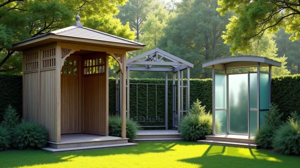 Choisissez votre abri de jardin idéal : bois, métal ou résine