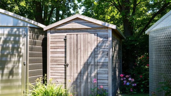 Top 3 matériaux pour un abri de jardin : bois, métal, résine